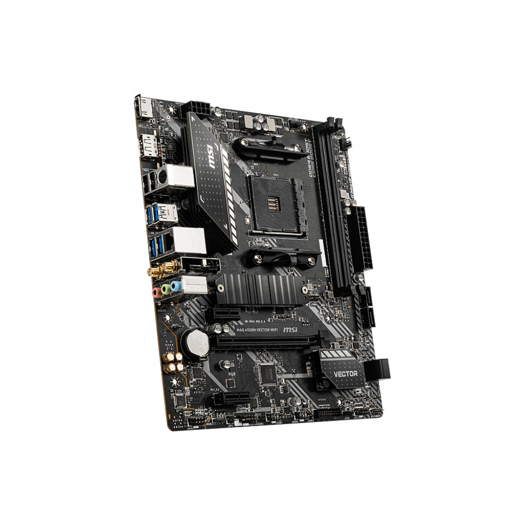 Pllakë Amë AMD AM4 MSI A520M VECTOR WIFI / mATX / DDR4 / HDMI+DP - Figura 3