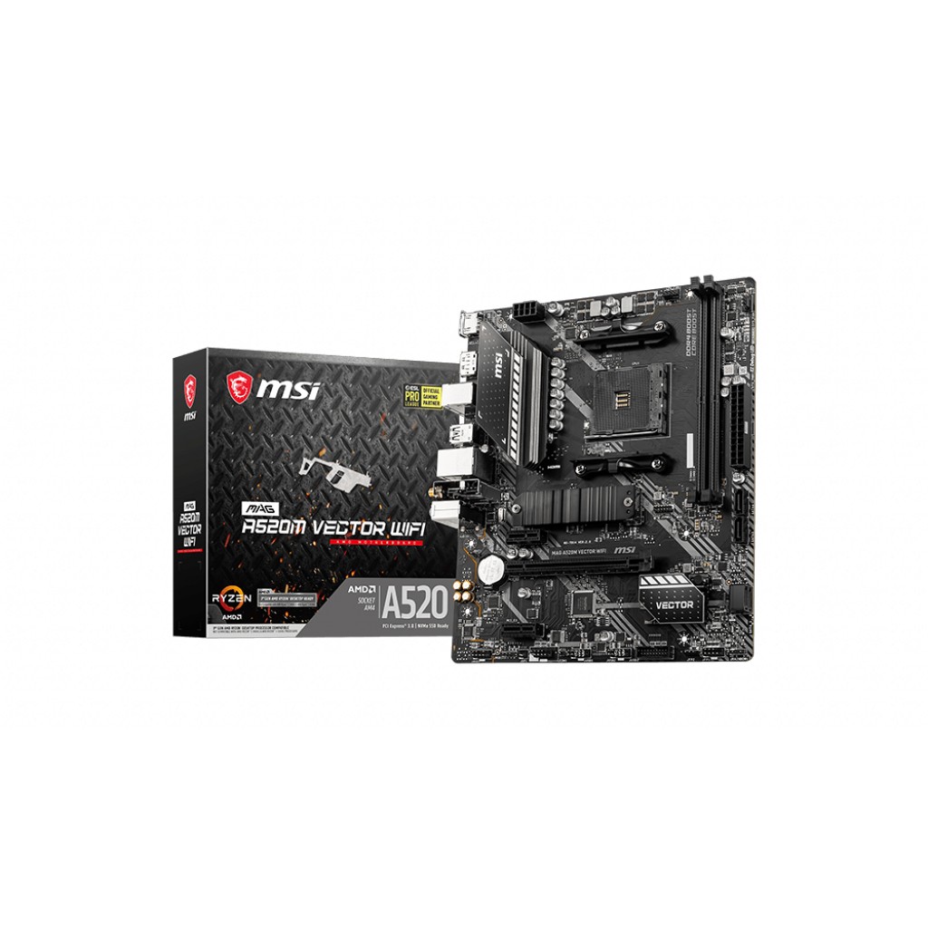 Pllakë Amë AMD AM4 MSI A520M VECTOR WIFI / mATX / DDR4 / HDMI+DP - Figura 5