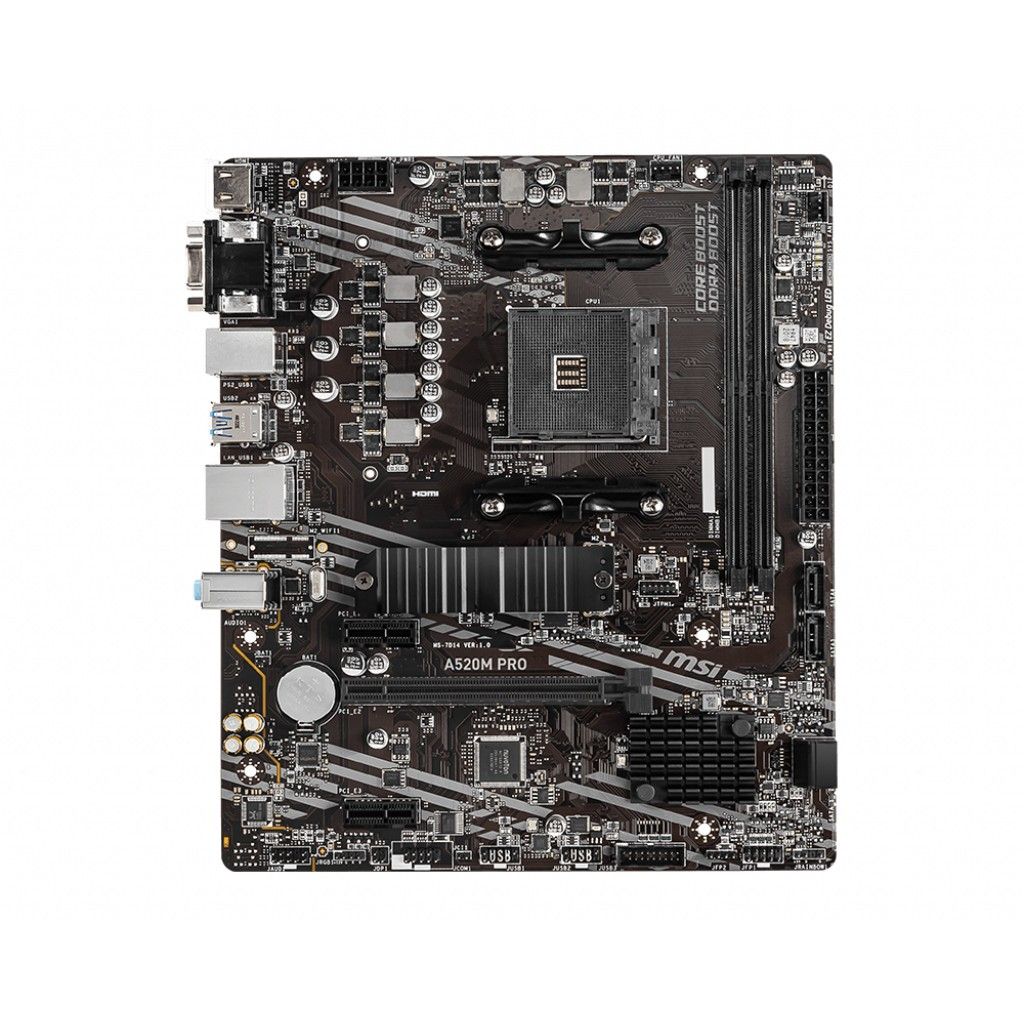 Pllakë Amë AMD AM4 MSI A520M PRO / DDR4 / mATX / HDMI+DP+VGA - Figura 2