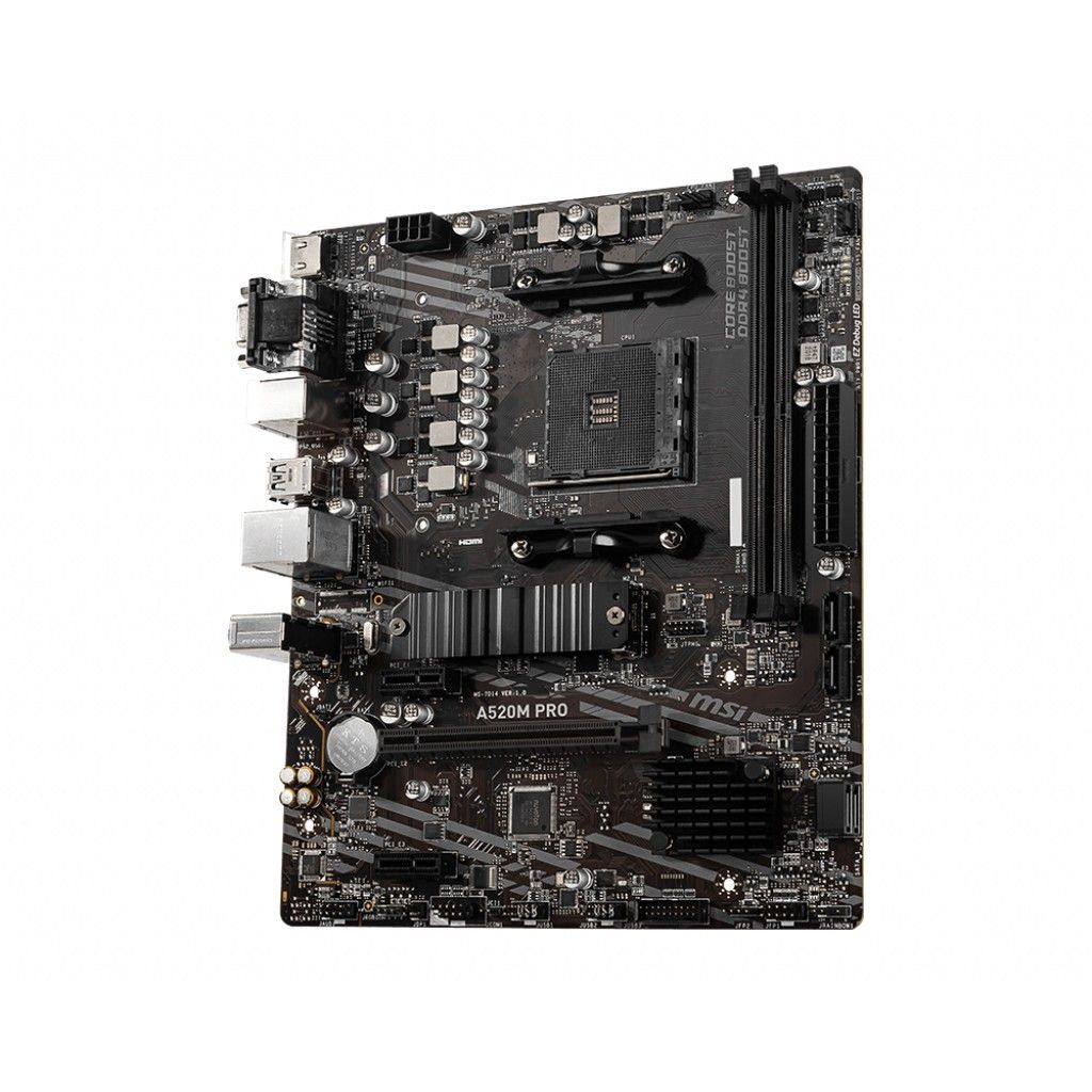 Pllakë Amë AMD AM4 MSI A520M PRO / DDR4 / mATX / HDMI+DP+VGA - Figura 3