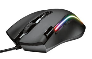 Maus Gaming Trust GXT188 Laban / 100-15.000 DPI / 125-1000Hz / 300 IPS / USB 2.0 / 1.8m / RGB / I zi