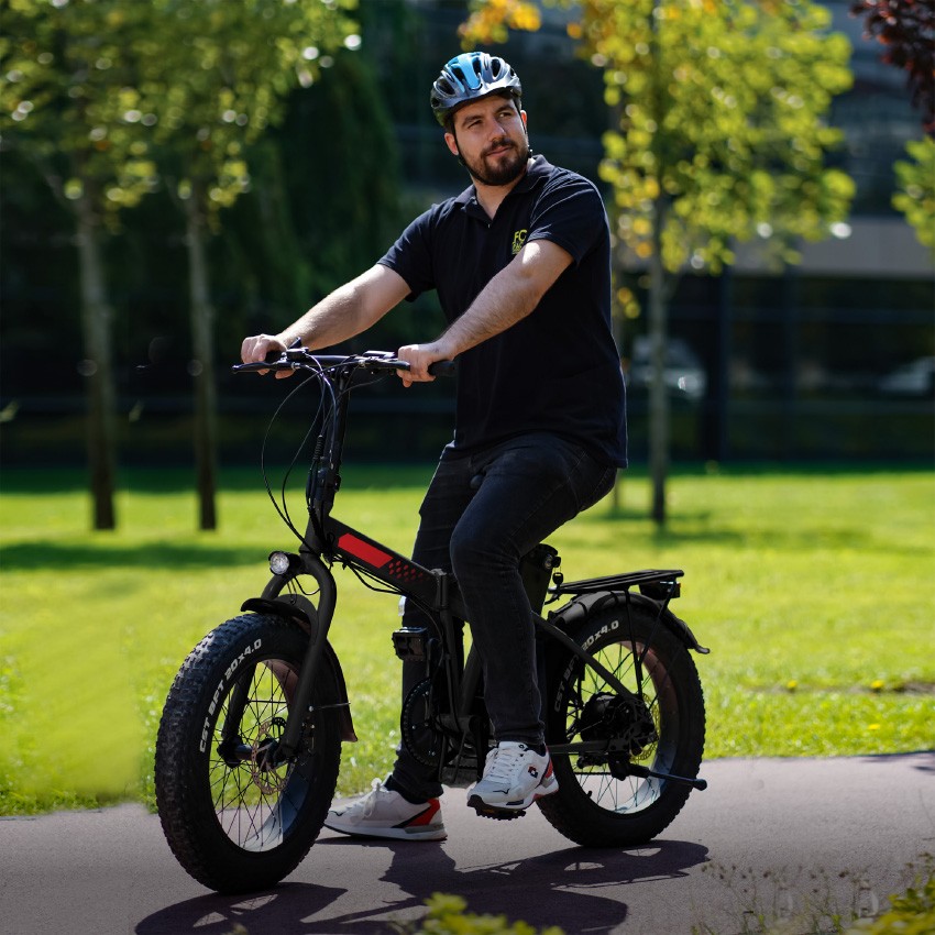 Biçikleta elektrike FC-BIKE 12Ah / Max Speed 25km/h - Zezë/Kuqe - Figura 2