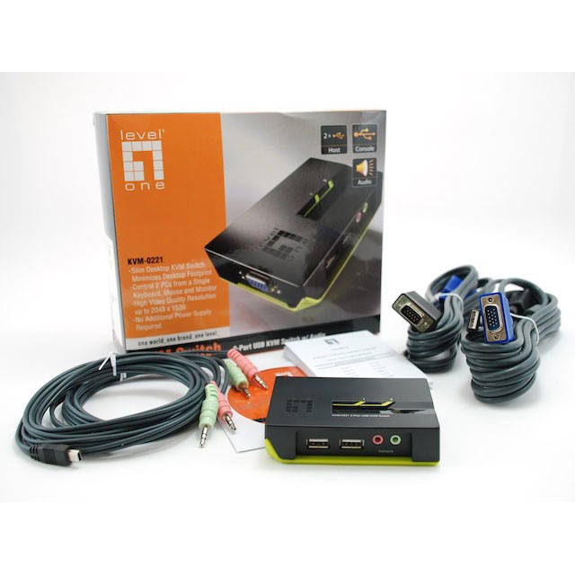 LevelOne KVM Switch / 2-Port USB + Audio - Figura 4