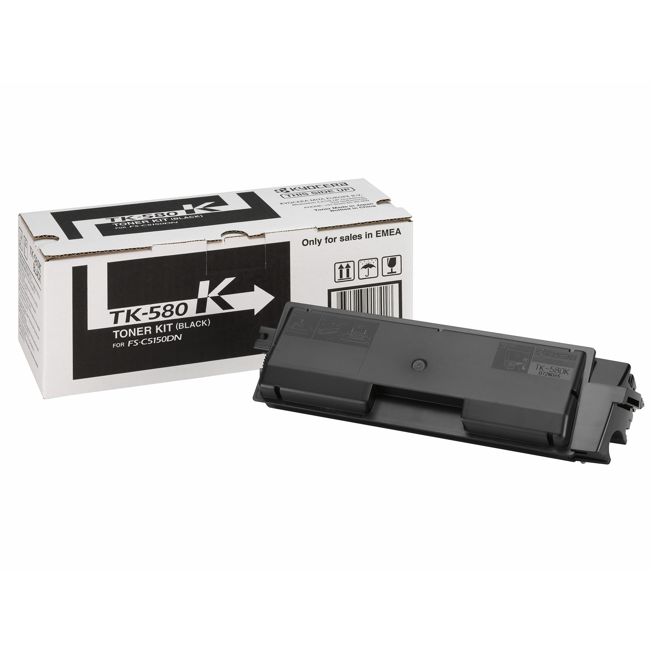 Toner Kyocera TK-580K Cartridge Original /Up to 3,500 Pages (ISO/IEC 19798 Compliant) - Zezë