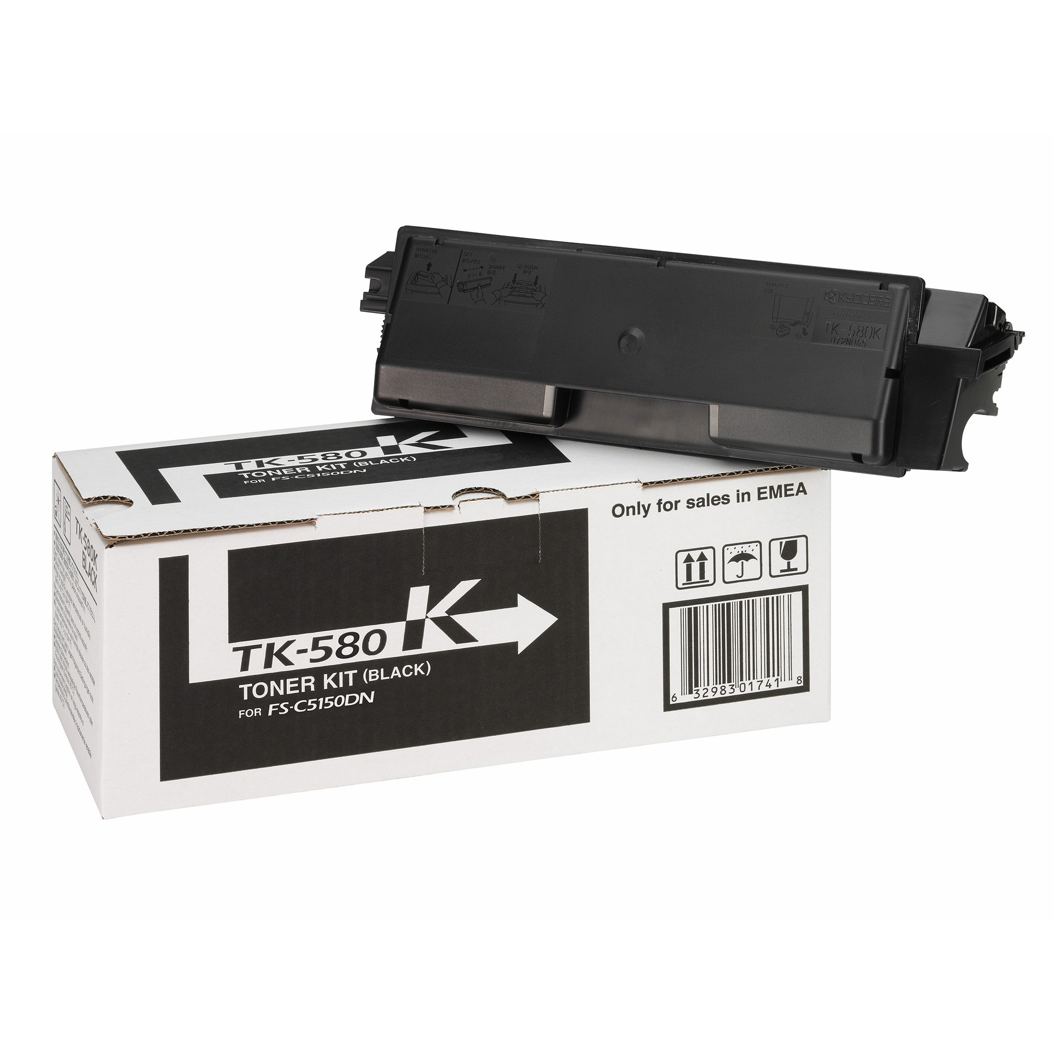 Toner Kyocera TK-580K Cartridge Original /Up to 3,500 Pages (ISO/IEC 19798 Compliant) - Zezë - Figura 2