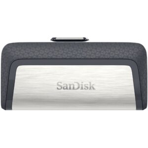 USB Flash Drive STICK 256GB USB 3.1 SanDisk Ultra Dual Drive Type-A/Type-C - e zezë dhe hiri