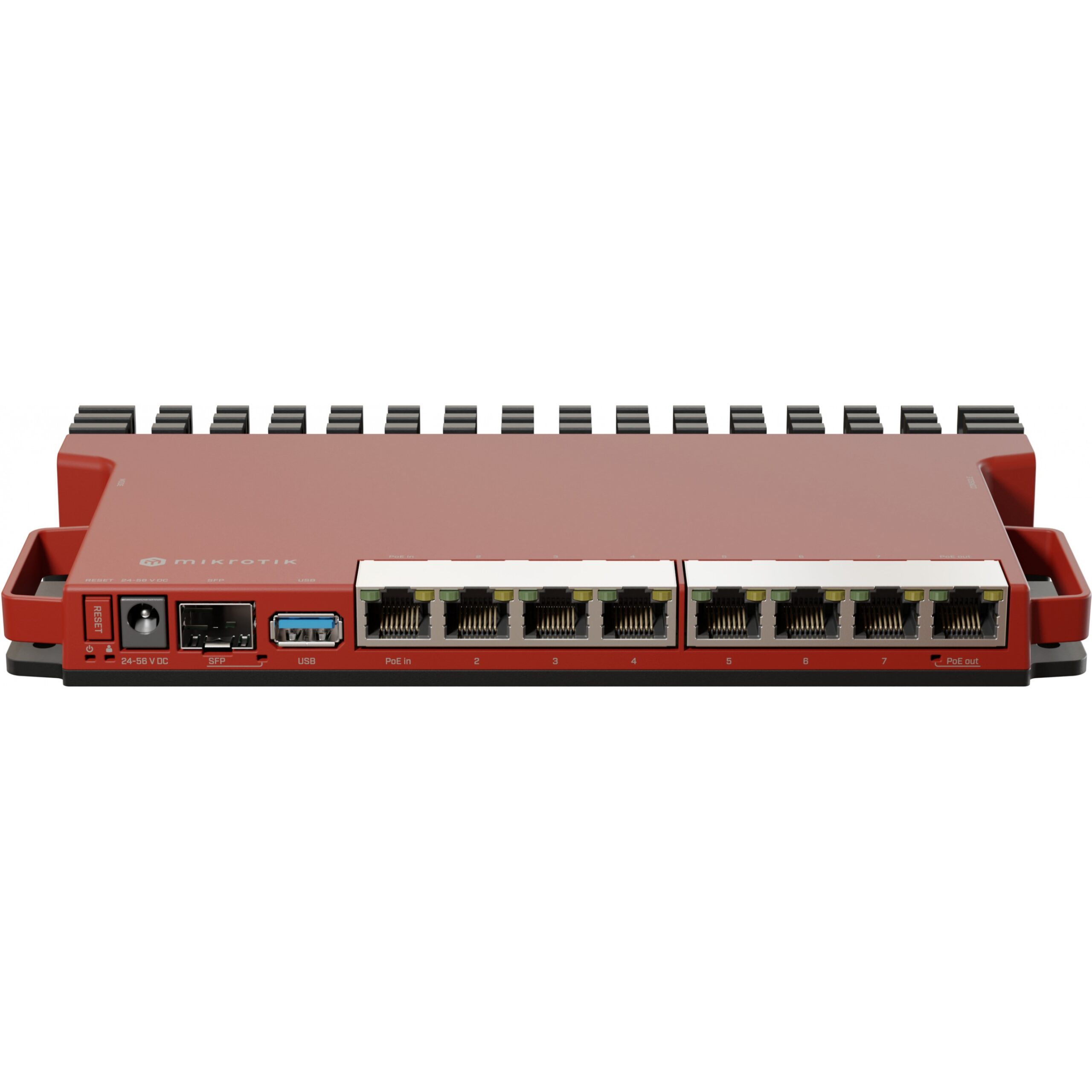 MikroTik L009UiGS-RM Router Gigabit me 8x RJ45, 1x SFP 2.5G, PoE dhe Rackmount