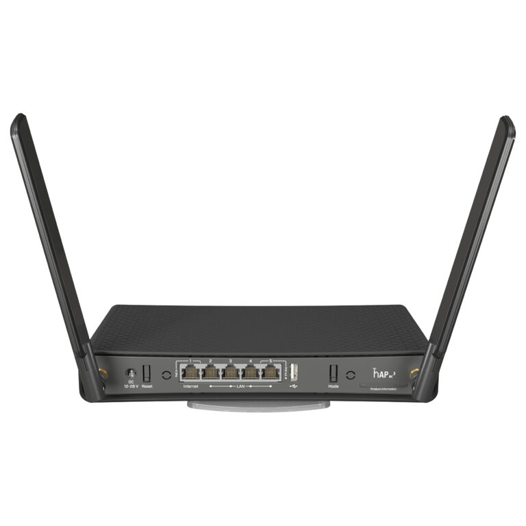 MikroTik ATL LTE18 Kit (ATLGM&EG18-EA) – 4G LTE Cat18 Outdoor Router, Gigabit Ethernet, 4×4 MIMO, PoE, Black
