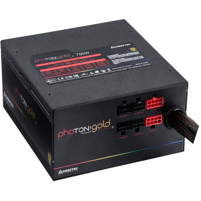 Furnizues Energjie PSU 750W Chieftec PHOTON GOLD Serie GDP-750C-RGB - Figura 2