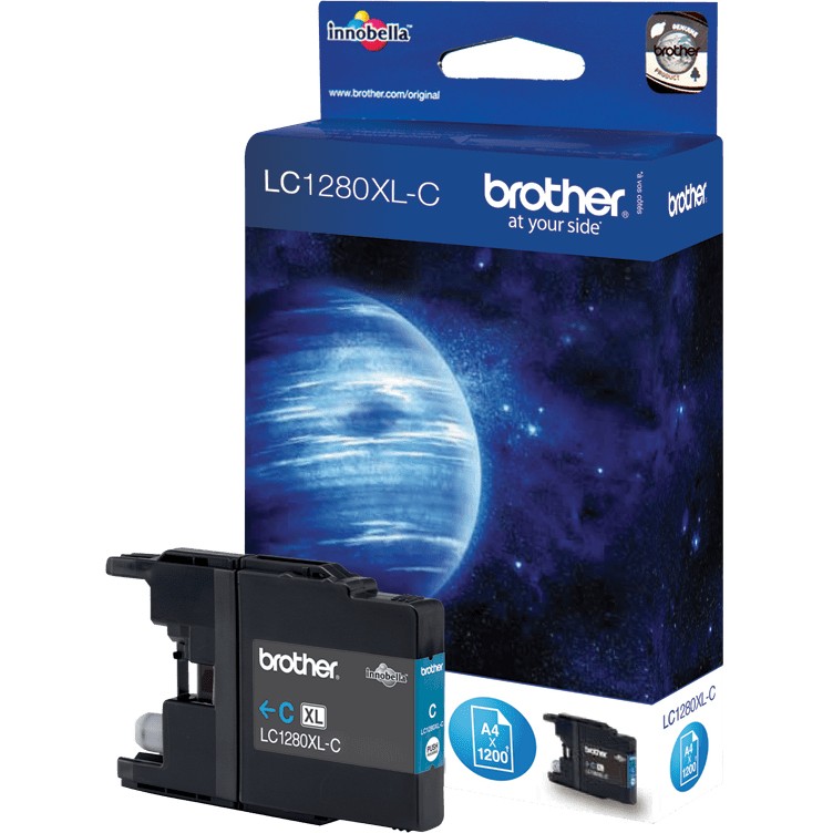 INK Brother LC-1280XLC deri në kapacitet standard sipas ISO/IEC 24711 - Blu