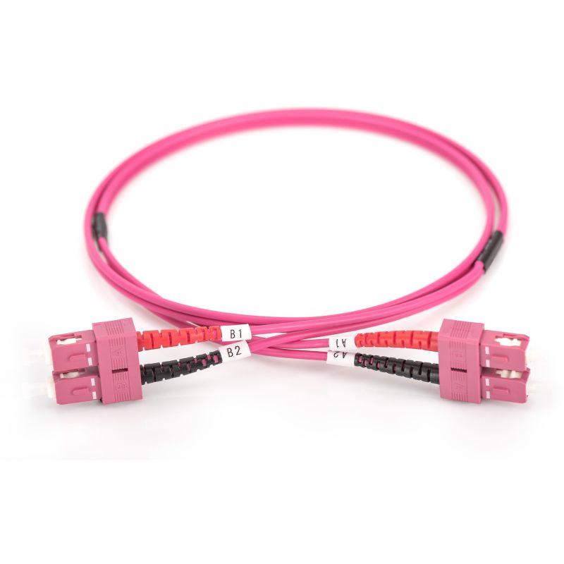 Kabllo për Rrjet DIGITUS LWL Patch SC–SC 1.00m Multimode Duplex OM4 - Figura 3