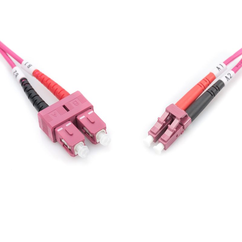 Kabllo për Rrjet DIGITUS LWL Patch LC–SC 3.00m Multimode Duplex OM4 - Figura 2