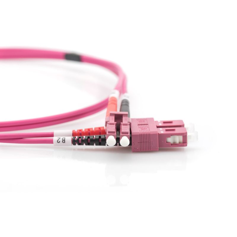 Kabllo për Rrjet DIGITUS LWL Patch LC–SC 3.00m Multimode Duplex OM4 - Figura 4