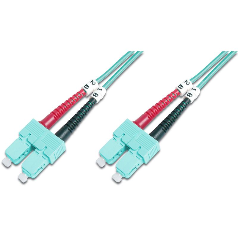 Kabllo për Rrjet DIGITUS LWL Patch SC–SC 3.00m Multimode Duplex OM3