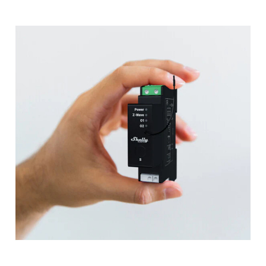 Smart Relay Shutter Controller – Shelly "Wave" DIN Pro Shutter Relay Rollladenaktor Z-Wave - Figura 3