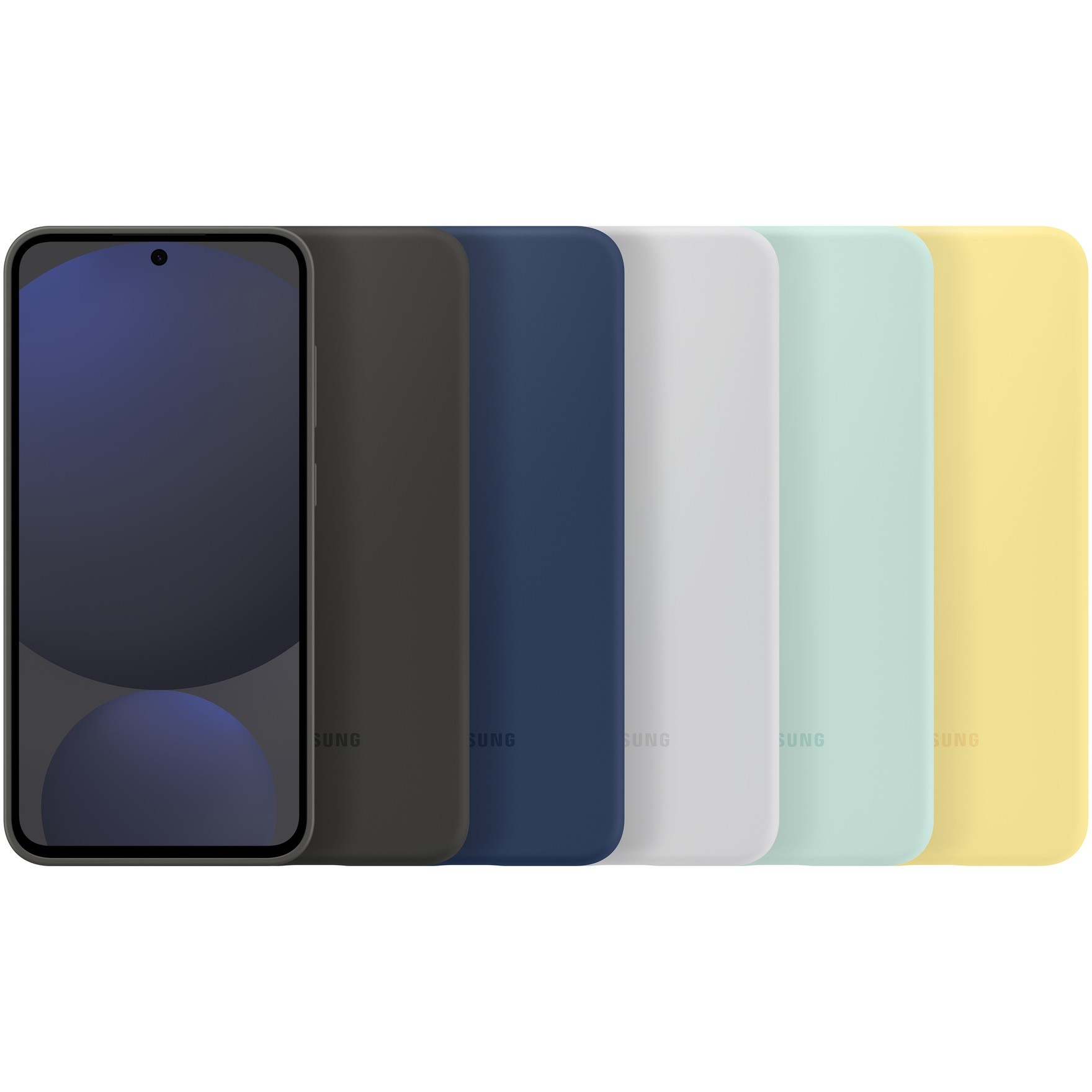 Mbrojtëse Samsung Silicon Case S24 FE, blu - Figura 5