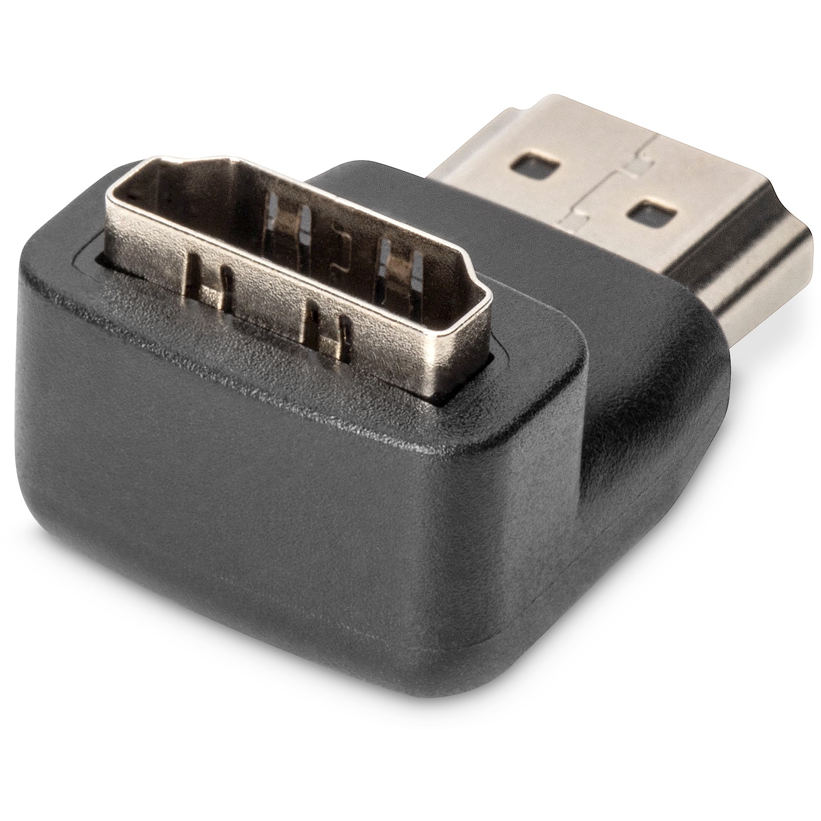 Kabllo HDMI DIGITUS / 90° këndor / Gold - Zezë - Figura 3