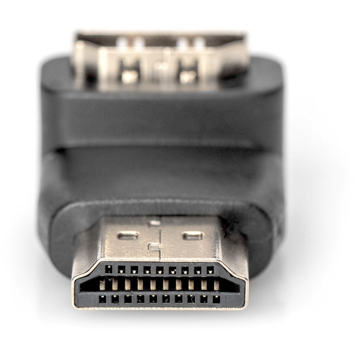 Kabllo HDMI DIGITUS / 90° këndor / Gold - Zezë - Figura 4