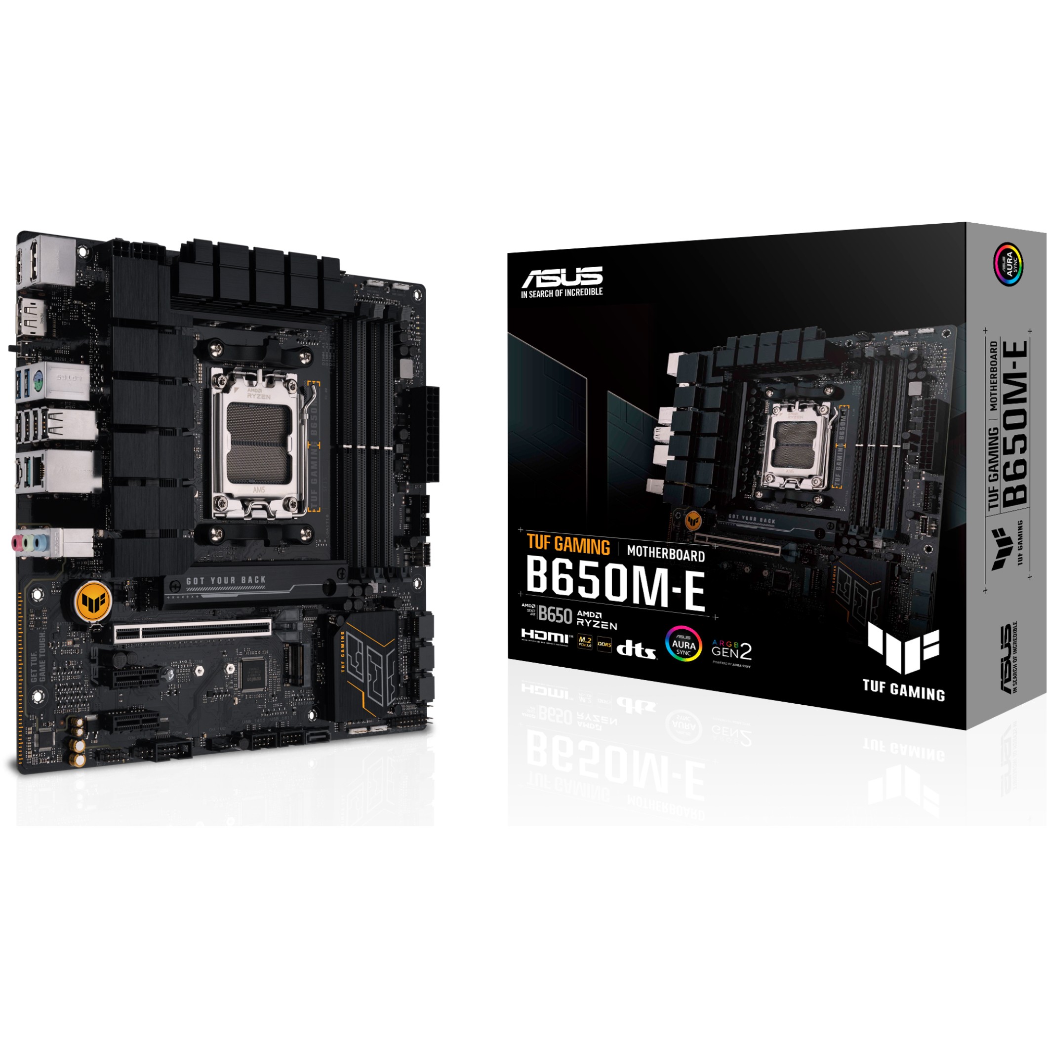 Pllakë Amë AMD AM5 ASUS TUF B650M-E GAMING / DDR5 / mATX / HDMI+DP