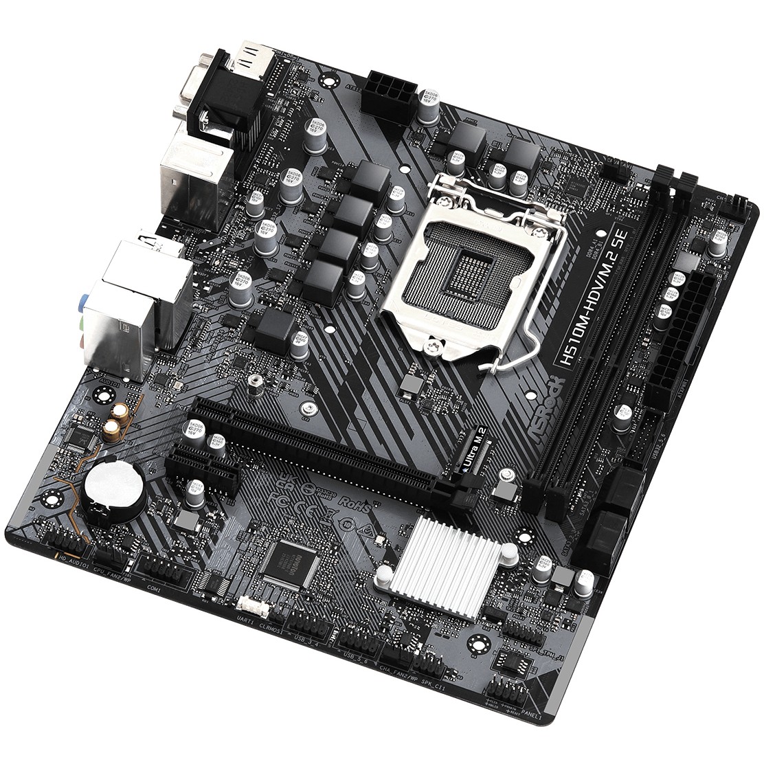 Pllakë Amë MB Intel ASROCK H510M-HDV/M.2 SE mATX D4 / LGA 1200 / DDR4 / HDMI+VGA+DVI - Figura 3