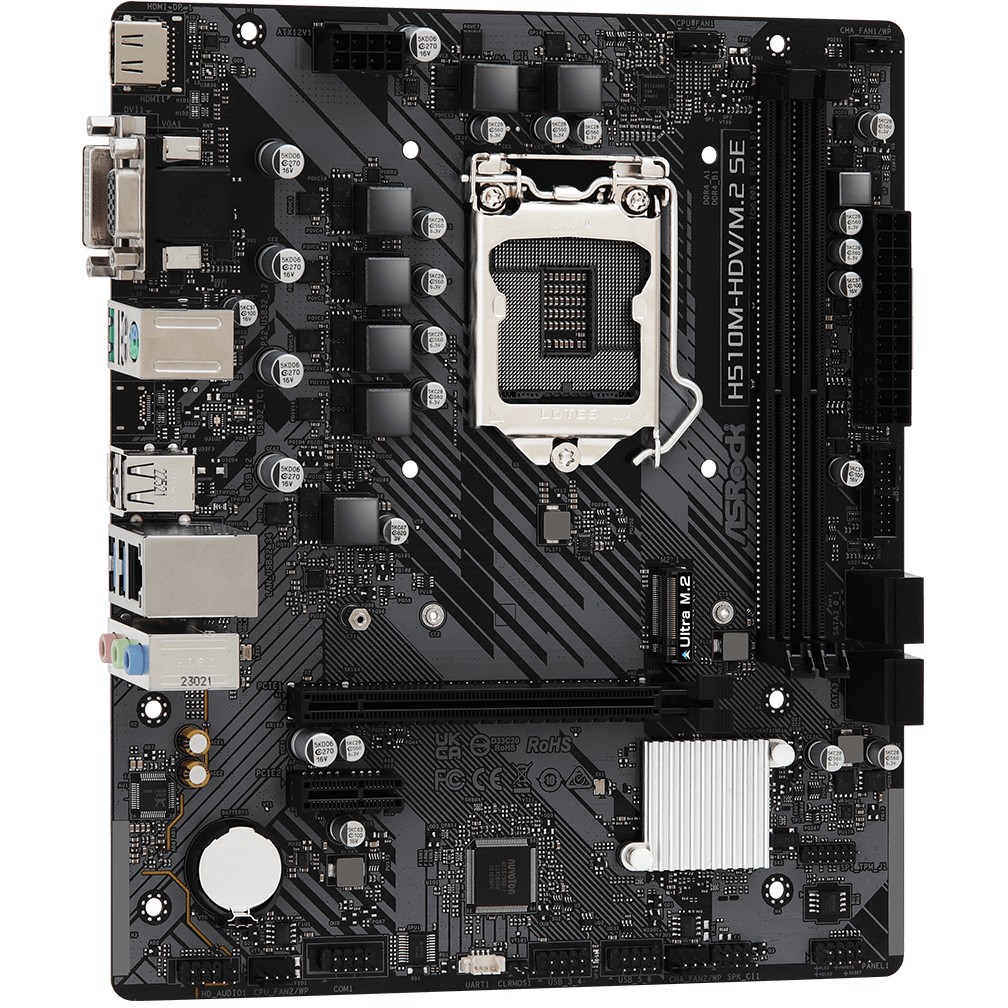 Pllakë Amë MB Intel ASROCK H510M-HDV/M.2 SE mATX D4 / LGA 1200 / DDR4 / HDMI+VGA+DVI - Figura 4
