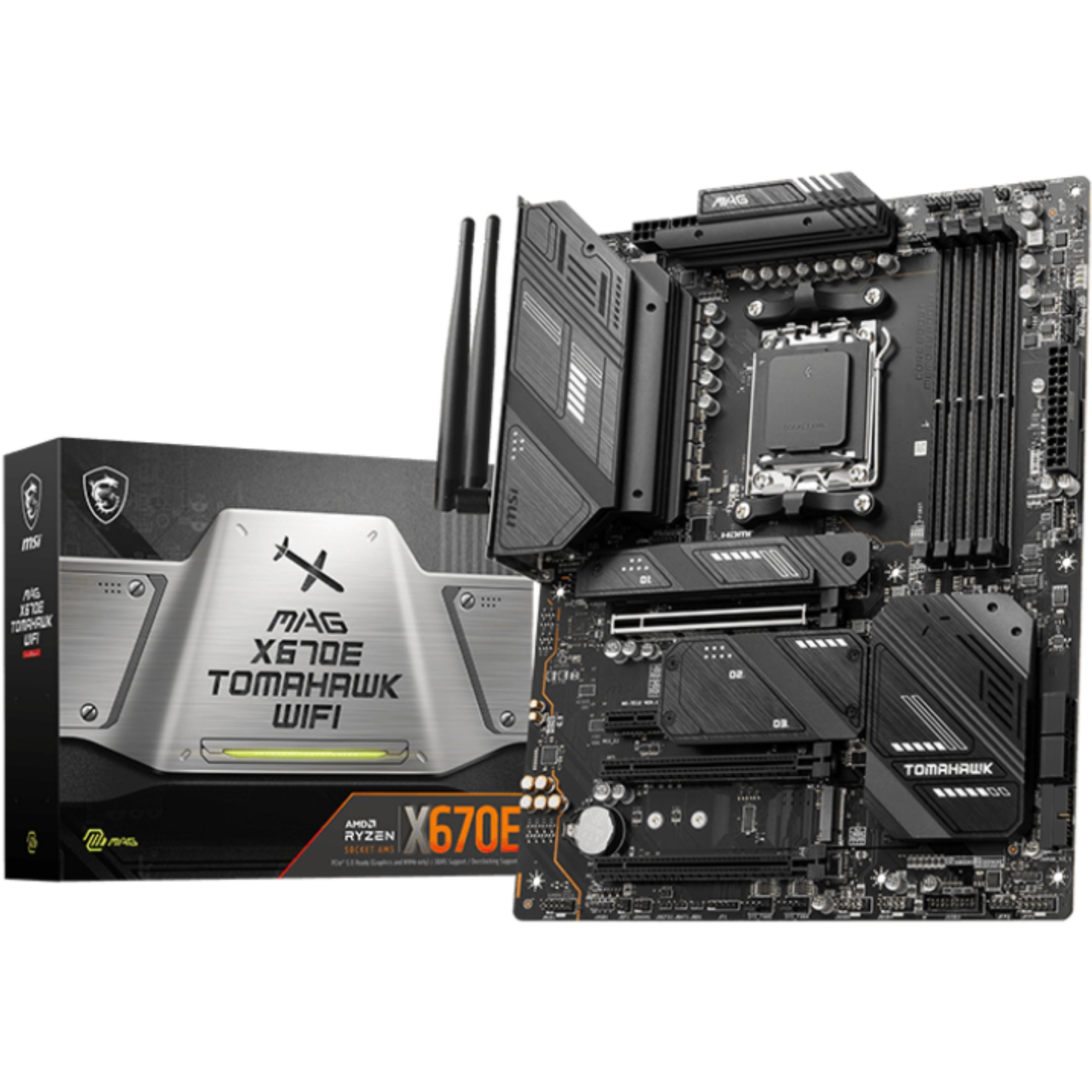 Pllakë Amë AMD AM5 MSI X670E Tomahawk WIFI / ATX / DDR5 / HDMI+DP