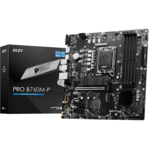 Pllakë Amë MB Intel MSI PRO B760M-P / LGA 1700 / DDR4 / mATX / HDMI+DP+VGA