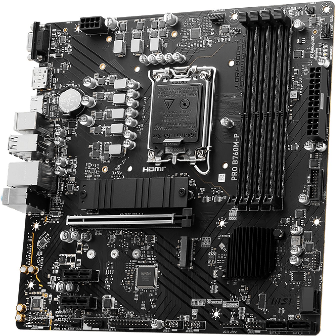 Pllakë Amë MB Intel MSI PRO B760M-P / LGA 1700 / DDR4 / mATX / HDMI+DP+VGA - Figura 3
