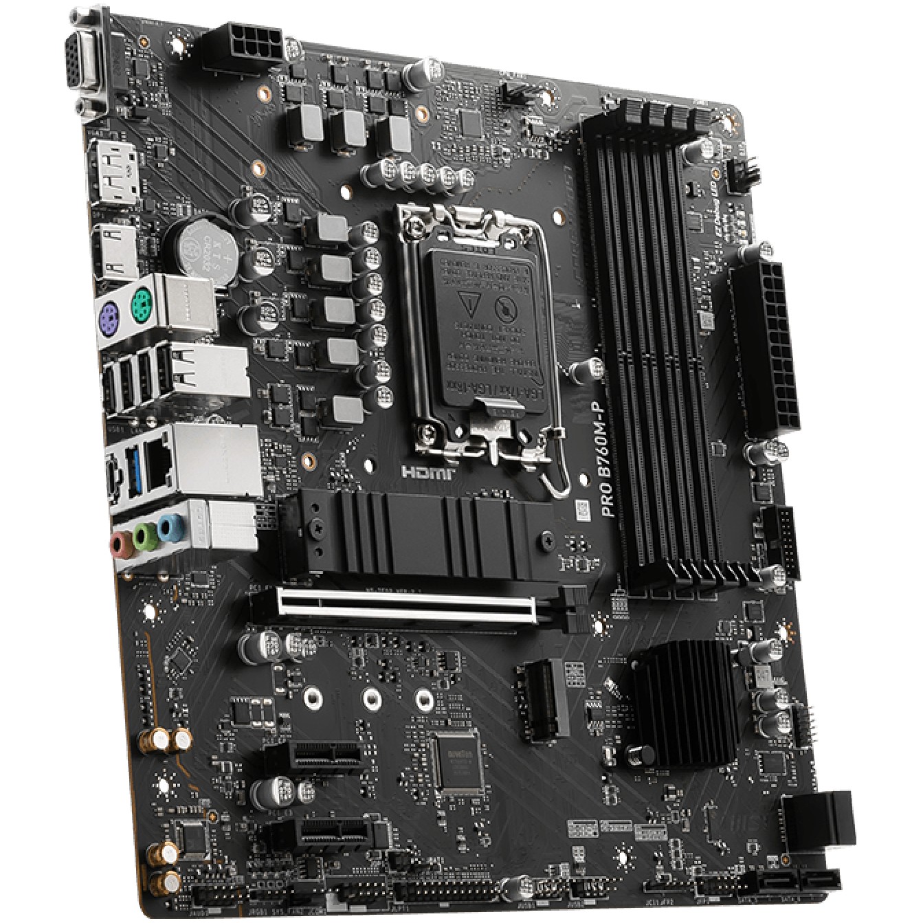 Pllakë Amë MB Intel MSI PRO B760M-P / LGA 1700 / DDR4 / mATX / HDMI+DP+VGA - Figura 4