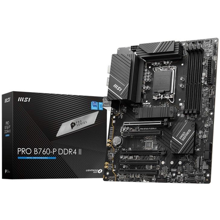 Pllakë Amë MB Intel MSI PRO B760-P II / Intel Socket 1700 / DDR4 / ATX / HDMI+DP
