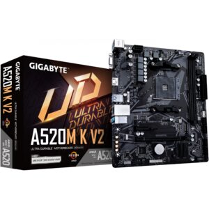 Pllakë Amë AM4 Gigabyte A520M K V2 mATX D4