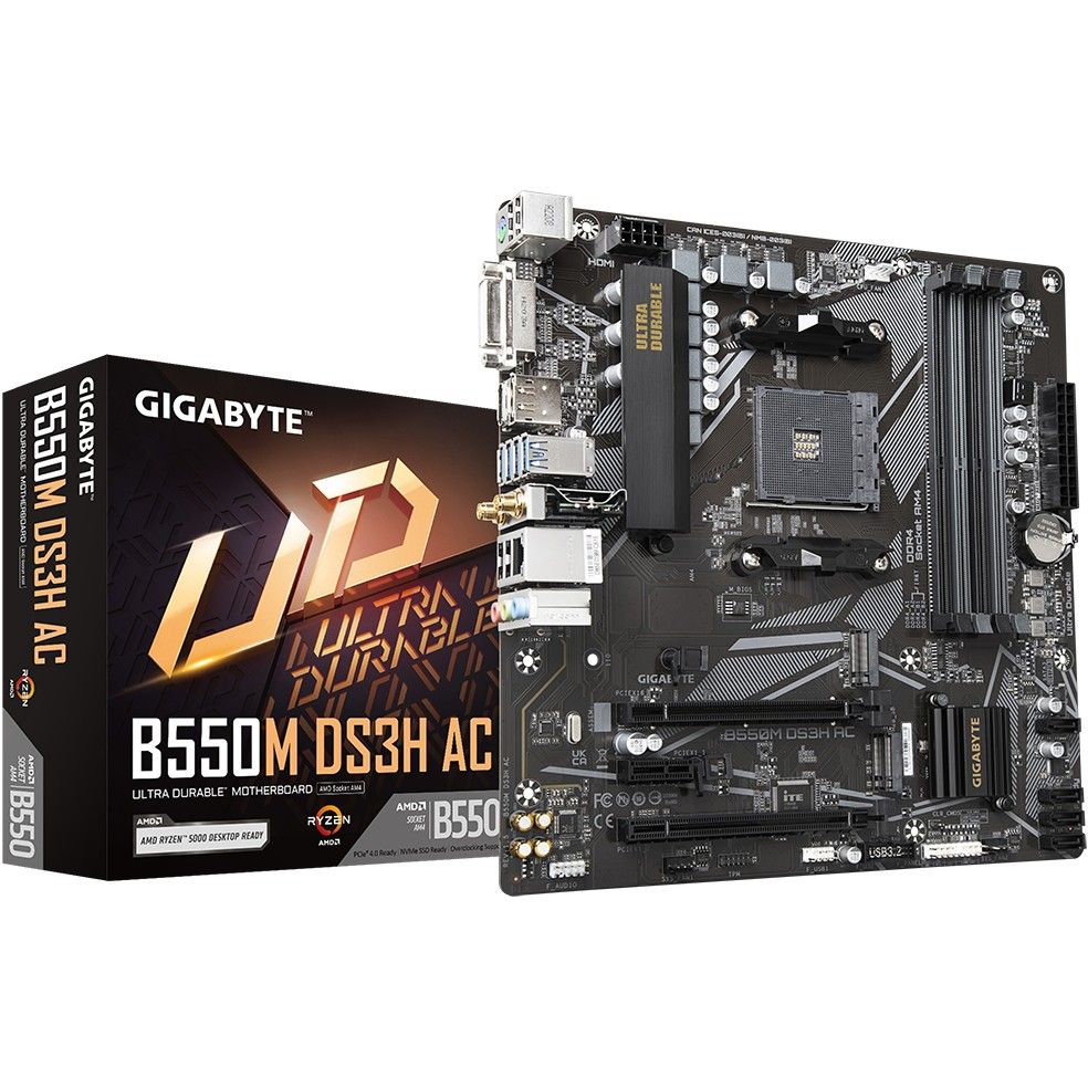 Pllakë Amë Gigabyte B550M DS3H AC DDR4 mATX