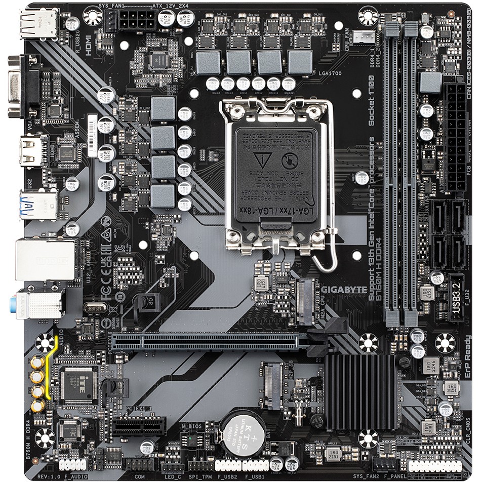 Pllakë Amë GA-B760M H DDR4 - Figura 2
