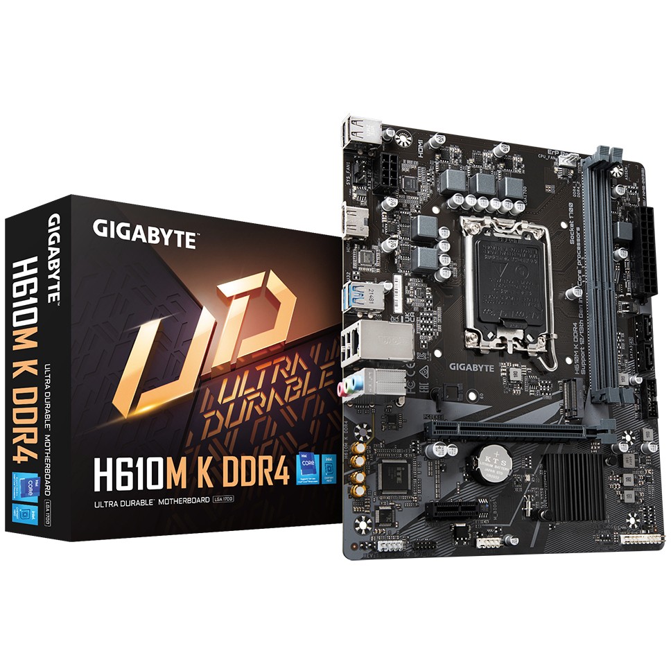 Pllakë Amë MB Intel Gigabyte H610M K D4 / LGA 1700 / DDR4 / mATX / HDMI