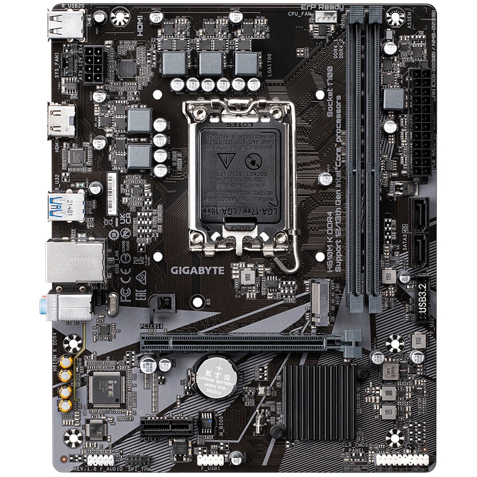 Pllakë Amë MB Intel Gigabyte H610M K D4 / LGA 1700 / DDR4 / mATX / HDMI - Figura 2