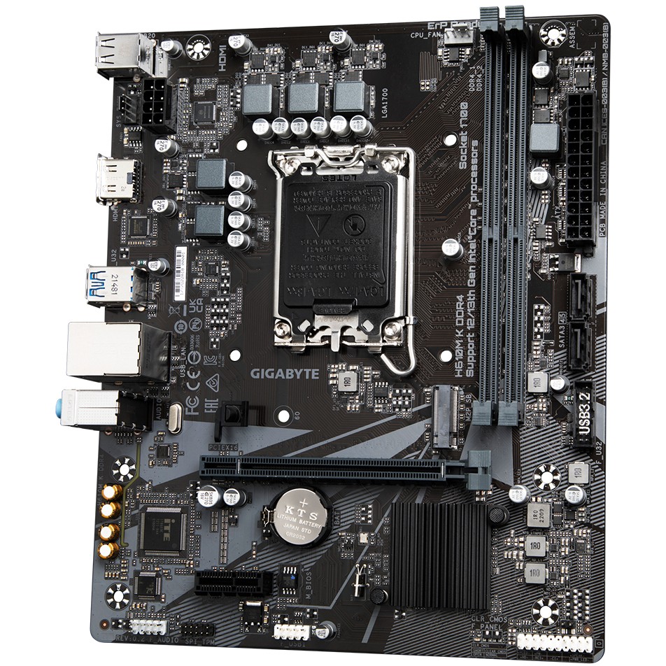Pllakë Amë MB Intel Gigabyte H610M K D4 / LGA 1700 / DDR4 / mATX / HDMI - Figura 4