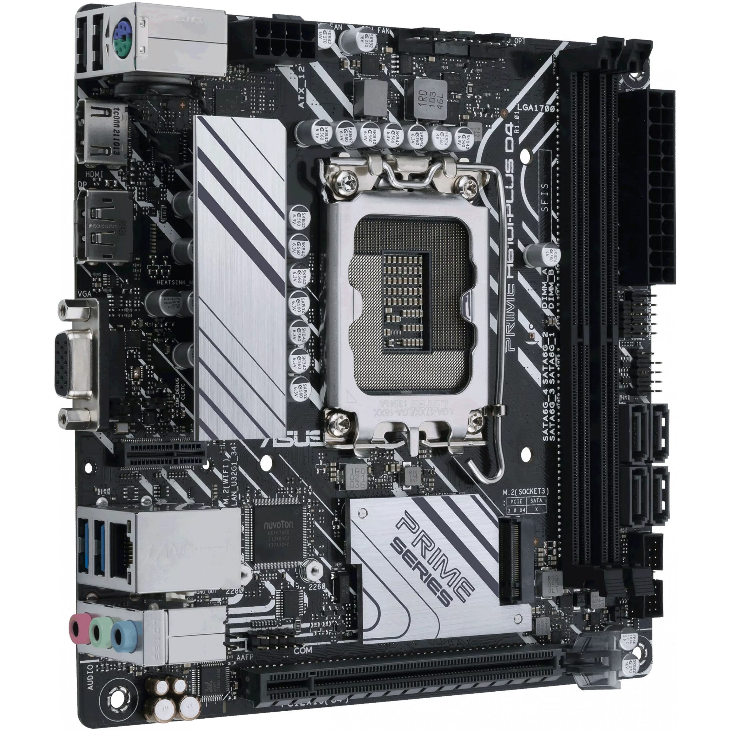 Pllakë Amë MB Intel ASUS PRIME H610I-PLUS D4-CSM / LGA 1700 / DDR4 / HDMI+DP+VGA / mITX - Figura 3