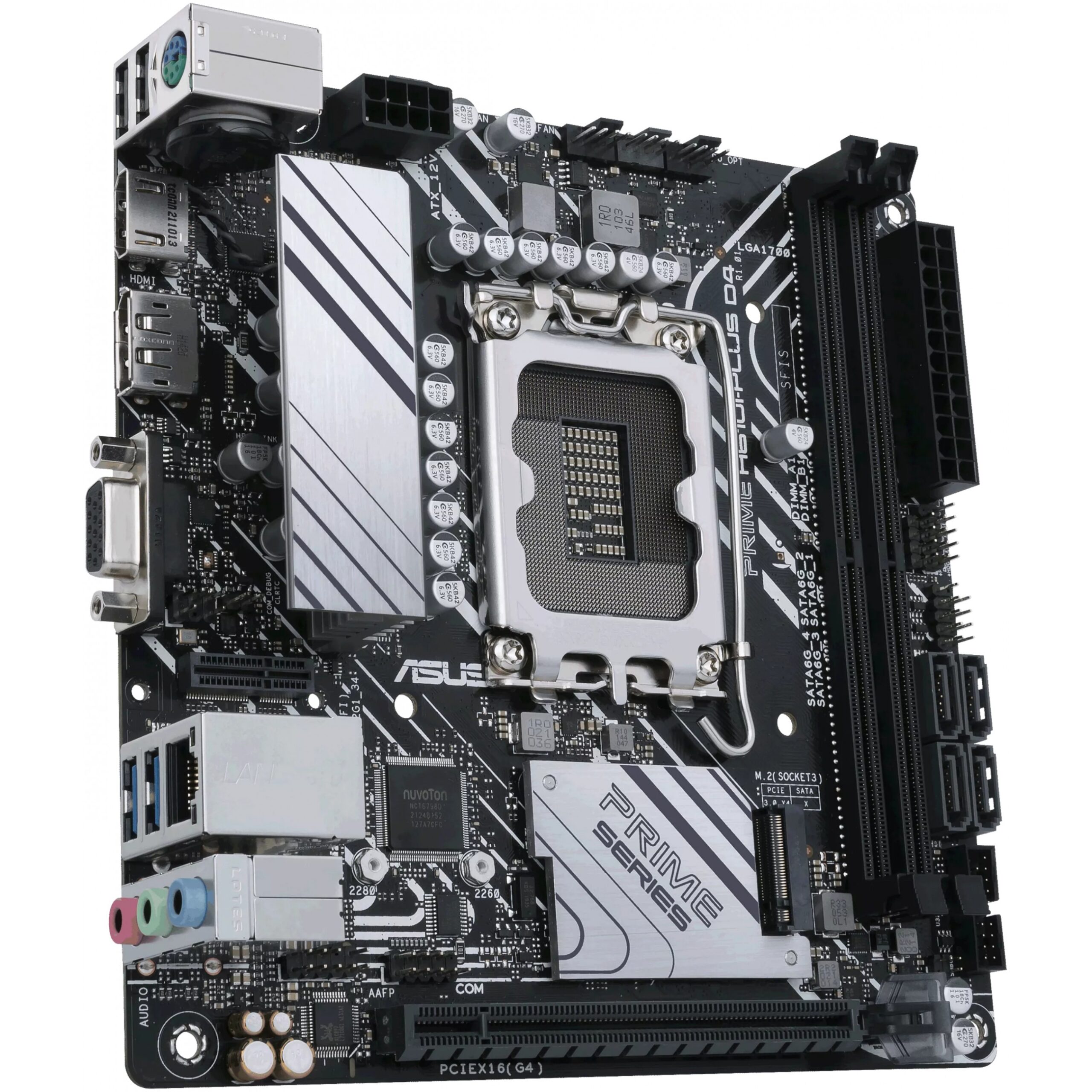 Pllakë Amë MB Intel ASUS PRIME H610I-PLUS D4-CSM / LGA 1700 / DDR4 / HDMI+DP+VGA / mITX - Figura 4