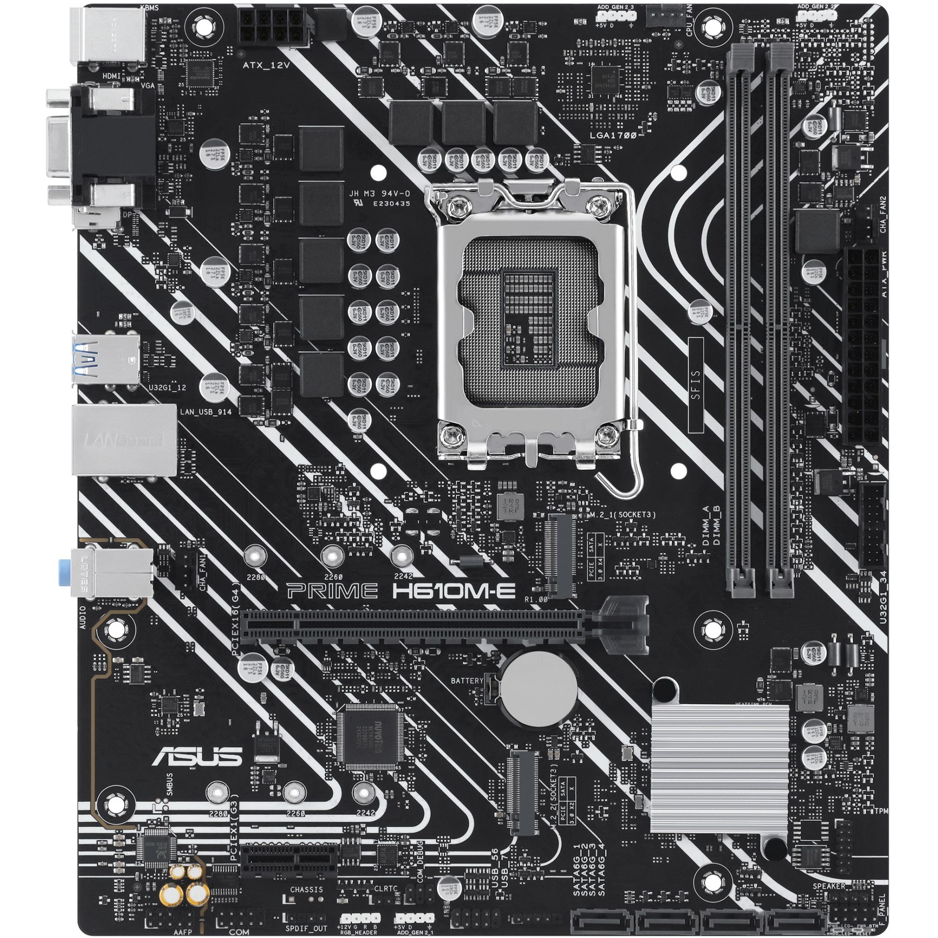 Pllakë Amë ASUS PRIME H610M-E-CSM mATX - Figura 2