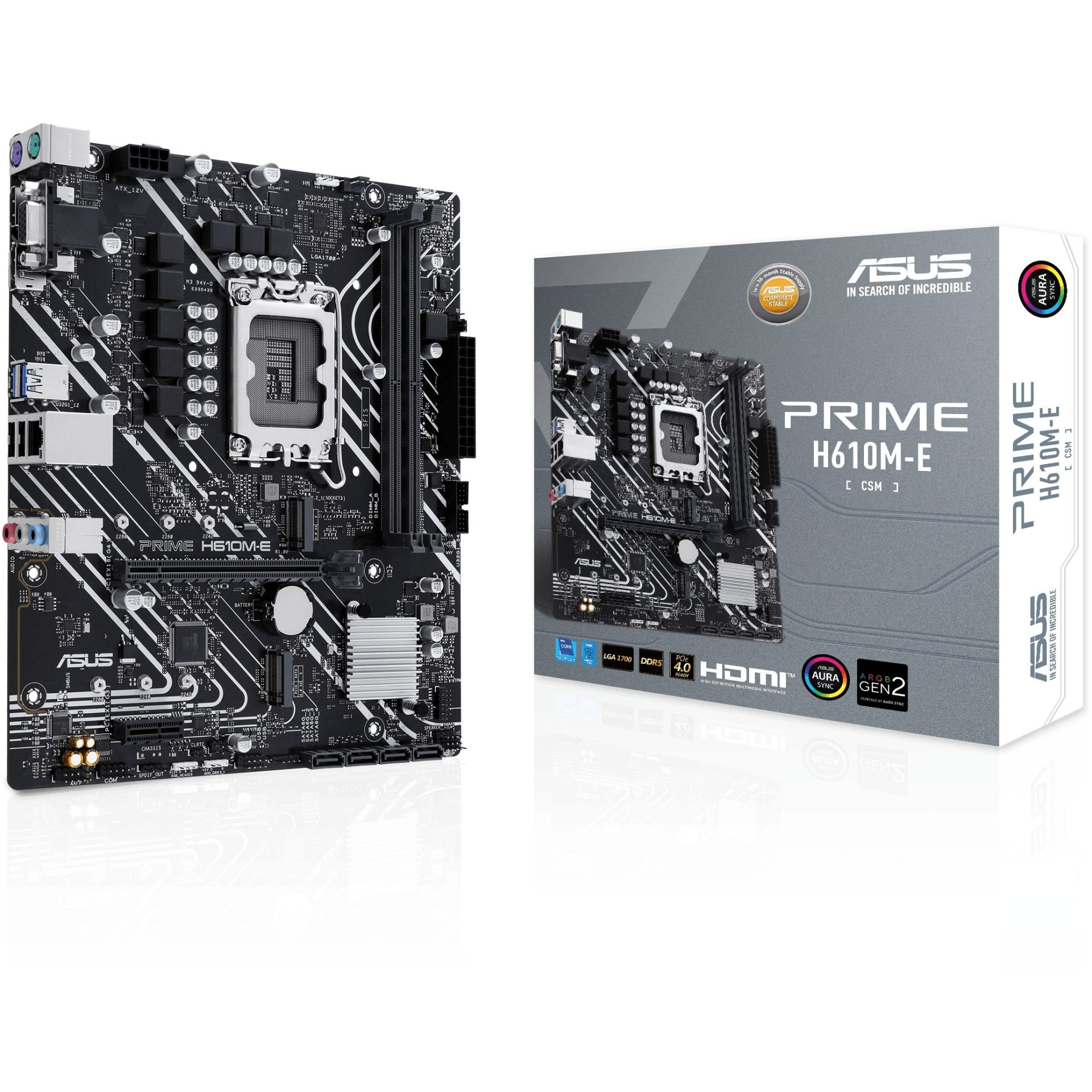 Pllakë Amë ASUS PRIME H610M-E-CSM mATX