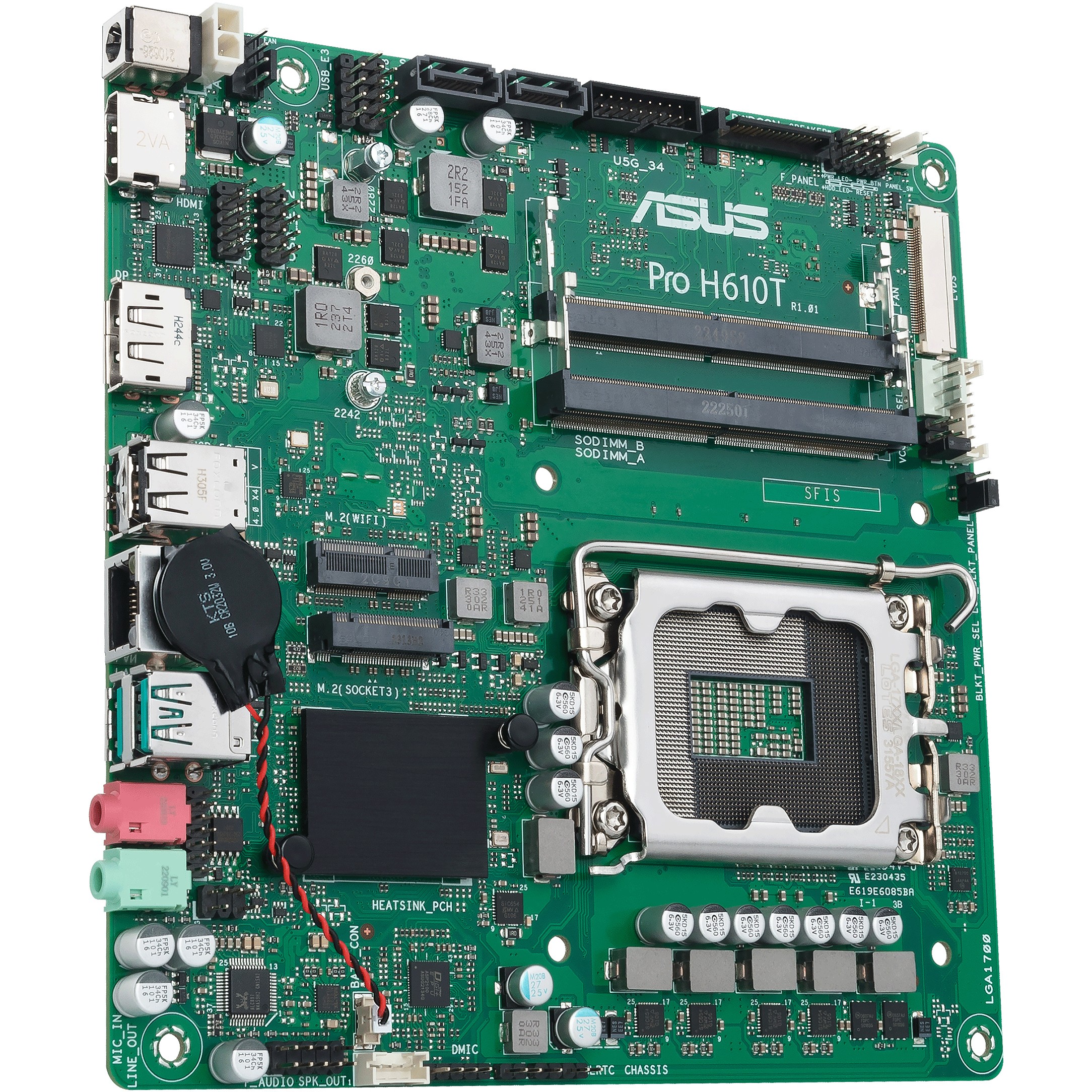 Pllakë Amë MB Intel ASUS PRO H610T-CSM mITX / LGA 1700 / DDR5 / HDMI+DP - Figura 4