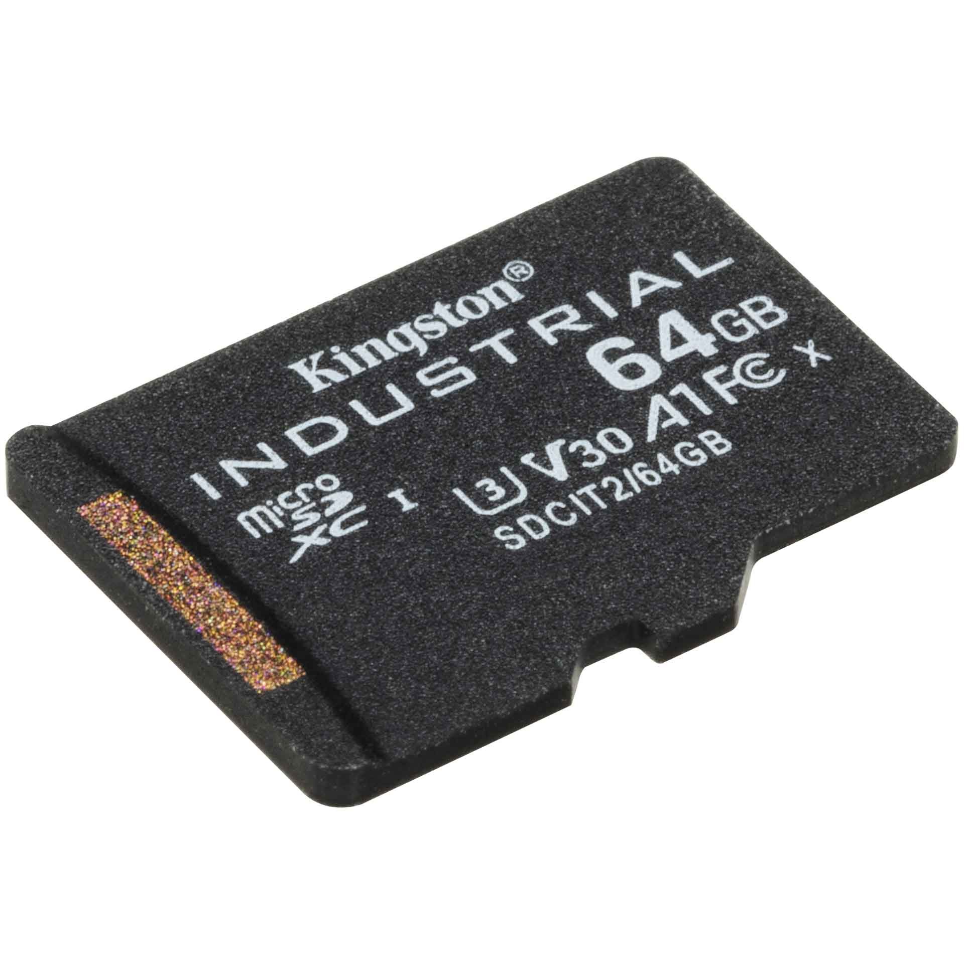 Kartë Memorie SD CARD 64GB Kingston Industrial microHC 100MB/s - Figura 2