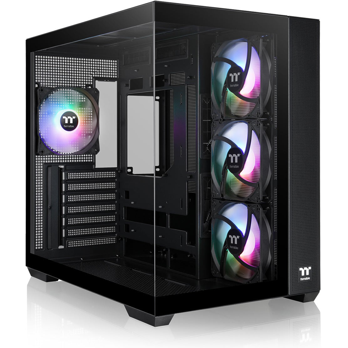 Kasë Thermaltake View 380 TG ARGB Midi Tower - Zezë