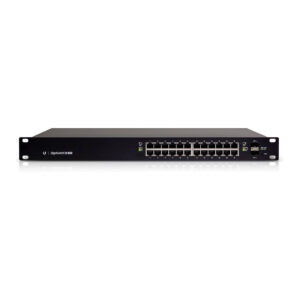 Ubiquiti EdgeSwitch ES-24-250W 24-Port Gigabit PoE+ Managed Switch me 2x SFP Rackmount