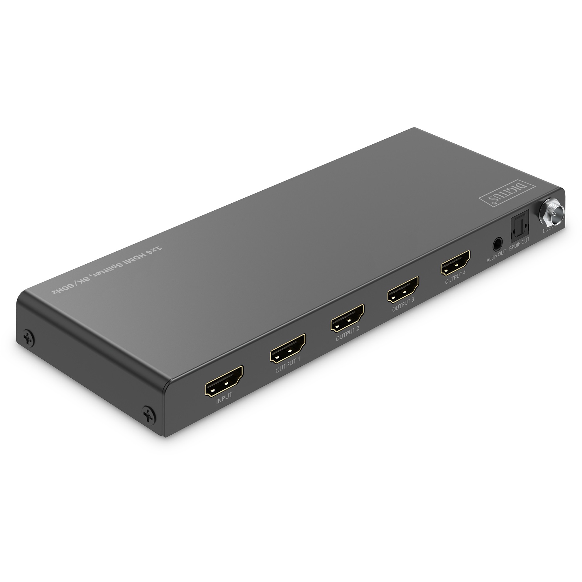 DIGITUS Splitter HDMI 1x4 / 8K/60Hz / Toslink / Stereo / EDID Control - Figura 2