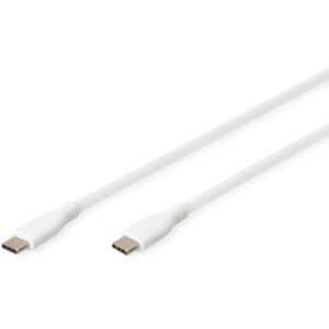 Kabllo Digitus USB-C 2.0 (ST-ST) 0.5m, 60W, e bardhë