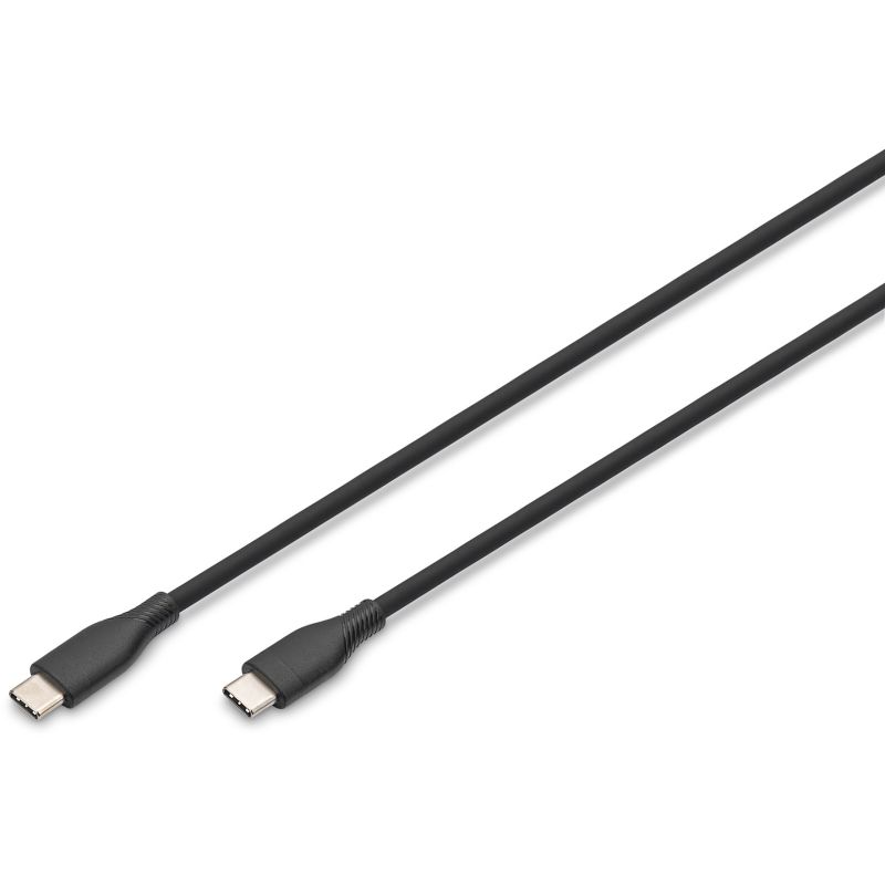 Kabllo USB 2.0 / Typ‑C–C / Silikon / Straight‑Straight / 1 m / DIGITUS - Zezë