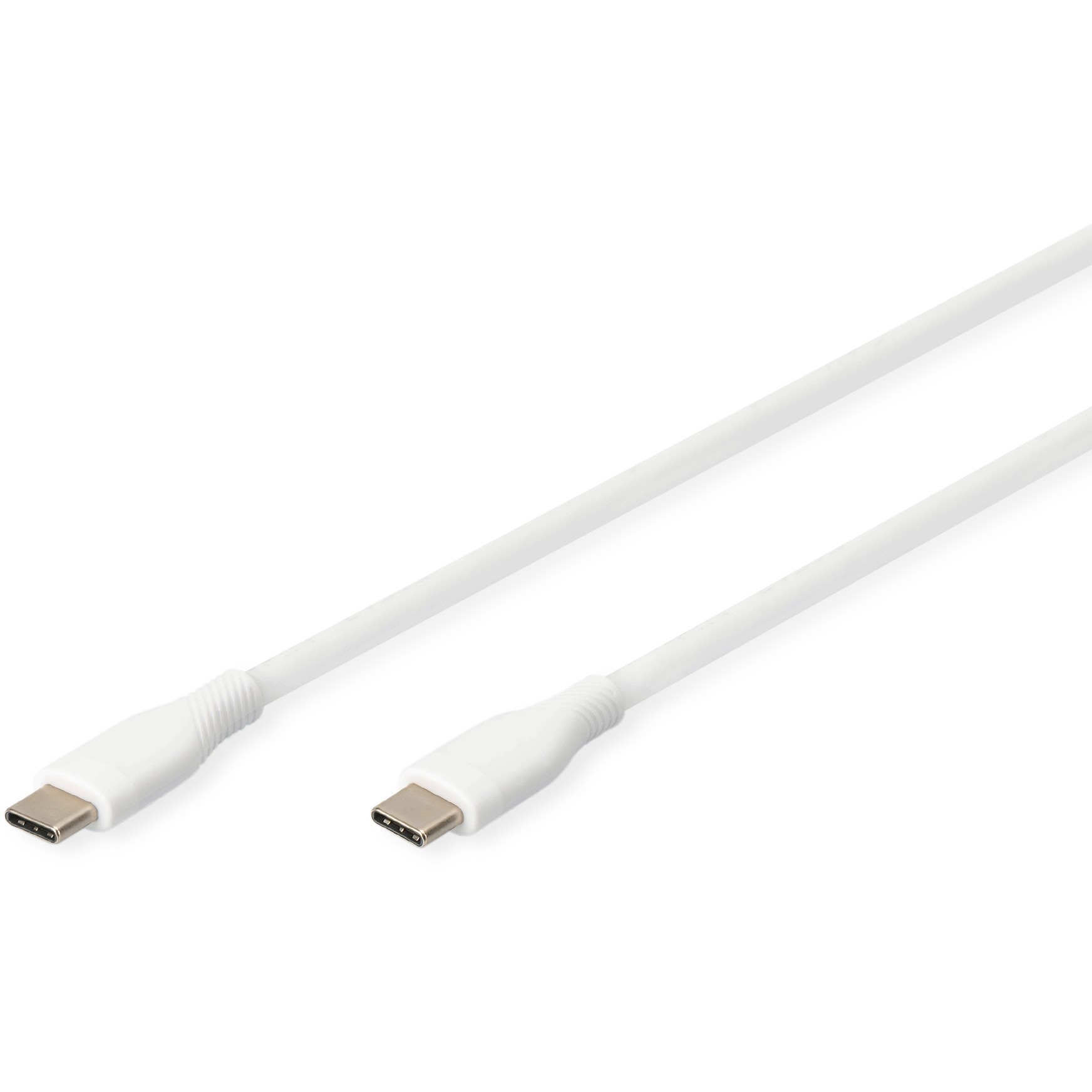 Kabllo Digitus USB-C 2.0 (ST-ST) 2m, 60W, e bardhë