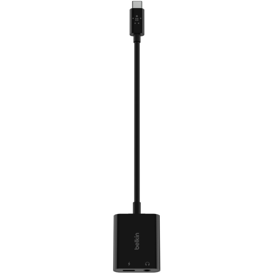 Adapter Belkin RockStar 3.5mm Klinke Audio dhe USB-C për Ngarkim, ngjyrë e zezë. - Figura 2