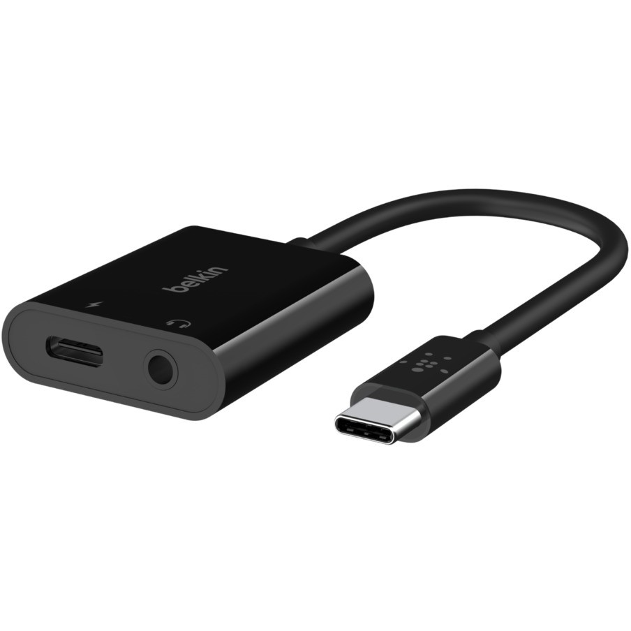 Adapter Belkin RockStar 3.5mm Klinke Audio dhe USB-C për Ngarkim, ngjyrë e zezë. - Figura 3